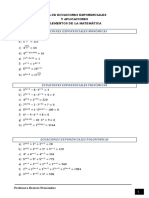 Ecuaciones Exponenciales y Aplicaciones PDF