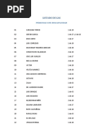 Listado de Gas | PDF