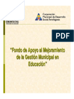 Fondode Apoyoal Mejoramientodela Gestion Municipal 2008