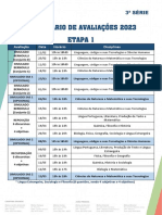 Calendário de Provas