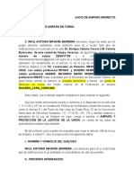 Juicio de amparo por resolución de pensión alimenticia