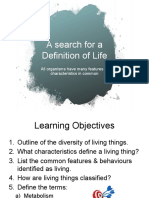 Search For Definition of Life