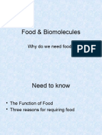 Food - Biomolecules