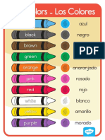 The Colors - Los Colores Spanish English Posters PDF