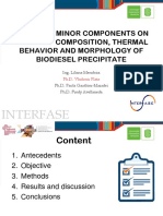 Effect of minor components on chemical composition, thermal behavior and morphology of biodiesel precipitate