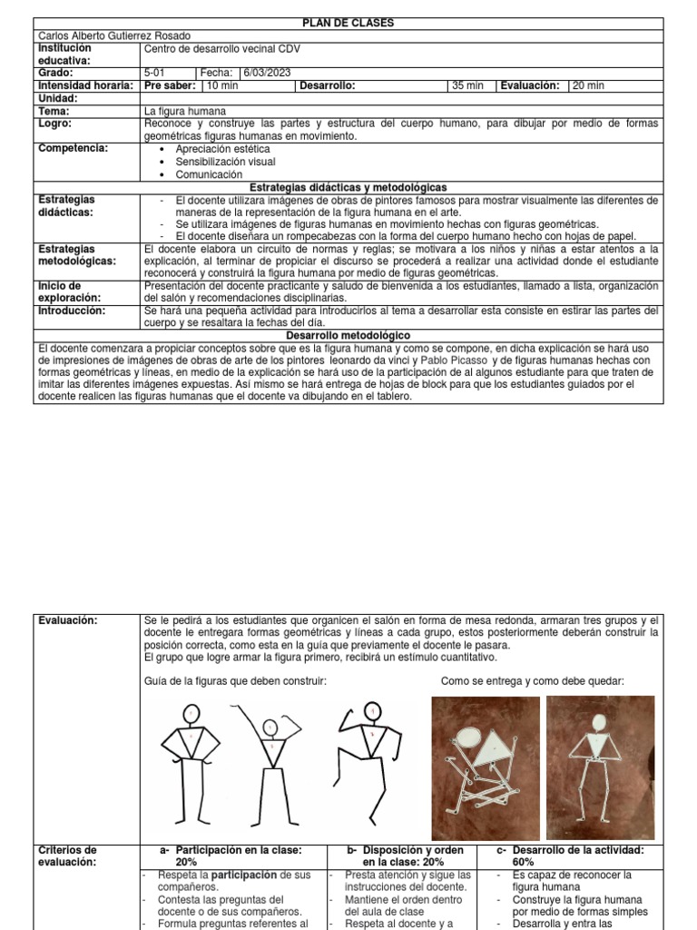 Clases sobre la figura humana y geometría | PDF | Esqueleto | Músculo