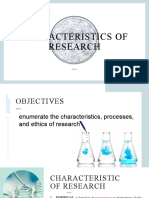 Characteristics of Research