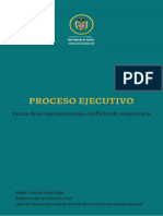 Proceso Ejecutivo Pautas de Jurisprudencia para Conflictos de Competencia P