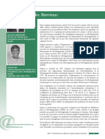 Mot Des Directeurs: Jean-Pierre NDOUTOUM Directeur de L'institut de La Francophonie Pour Le Développement Durable