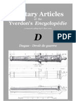 Military Articles of the Yverdon Encyclopedie. 5 Dague - Droit de guerre