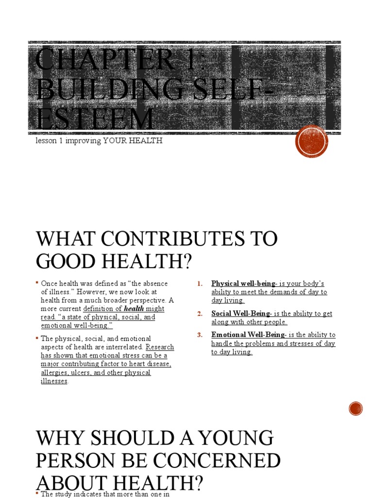 Drug+ed+chapter+1+lesson+1 | PDF | Mental Health | Psychology