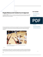 Reglas Básicas Del Voleibol (Con Imágenes) PDF
