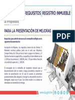 Requisitos para La Presentacion de Mejoras PDF