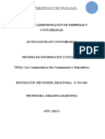 Tarea #2 Computadoras Componentes y Dispositivos - Dravinska Benavides 8 734 1361 CV11