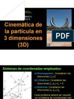 Cinematica de La Particula en 3D PDF
