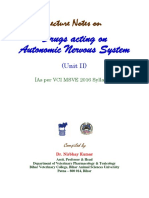 Drugs Acting On ANS PDF