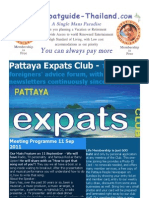 Pattaya Expats Club PEC Programme News 11 September