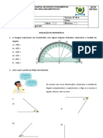 Avaliação de Matemática 8º Ano Poli