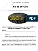 PLANO DE ESTUDO - QUESTÕES PARA APLICAR