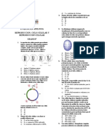 Evaluacion Biologia Reproduccion y Ciclo Celular Grado 8°