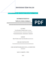 Estructura Del Informe Estadístico - Carátula e Índice