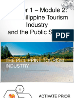 THE PHILIPPINE TOURISM INDUSTRY AND THE PUBLIC SECTOR lllIII