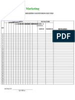Housekeeping monitoring record template