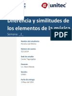 S2-Tarea 2.1 - Similitudes y Diferencias Entre Los Elementos de La Música - AlondraMolina-32211614