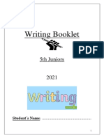 5th Juniors - 2021 - WRITING BOOKLET-Focus 3 PDF