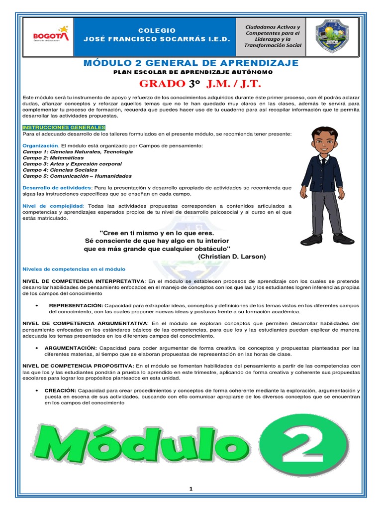 Modulo Segundo Trimestre Grado Tercero 2023 Pdf Ligero Sistema