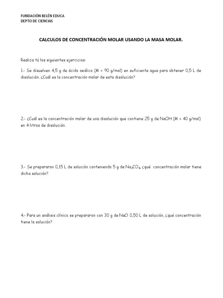 calculos-de-concentraci-n-molar-usando-la-masa-molar-pdf