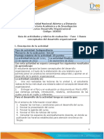 Bases conceptuales del desarrollo organizacional