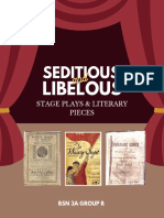 SEDITIOUS STAGE PLAYS & LITERARY PIECES (2)
