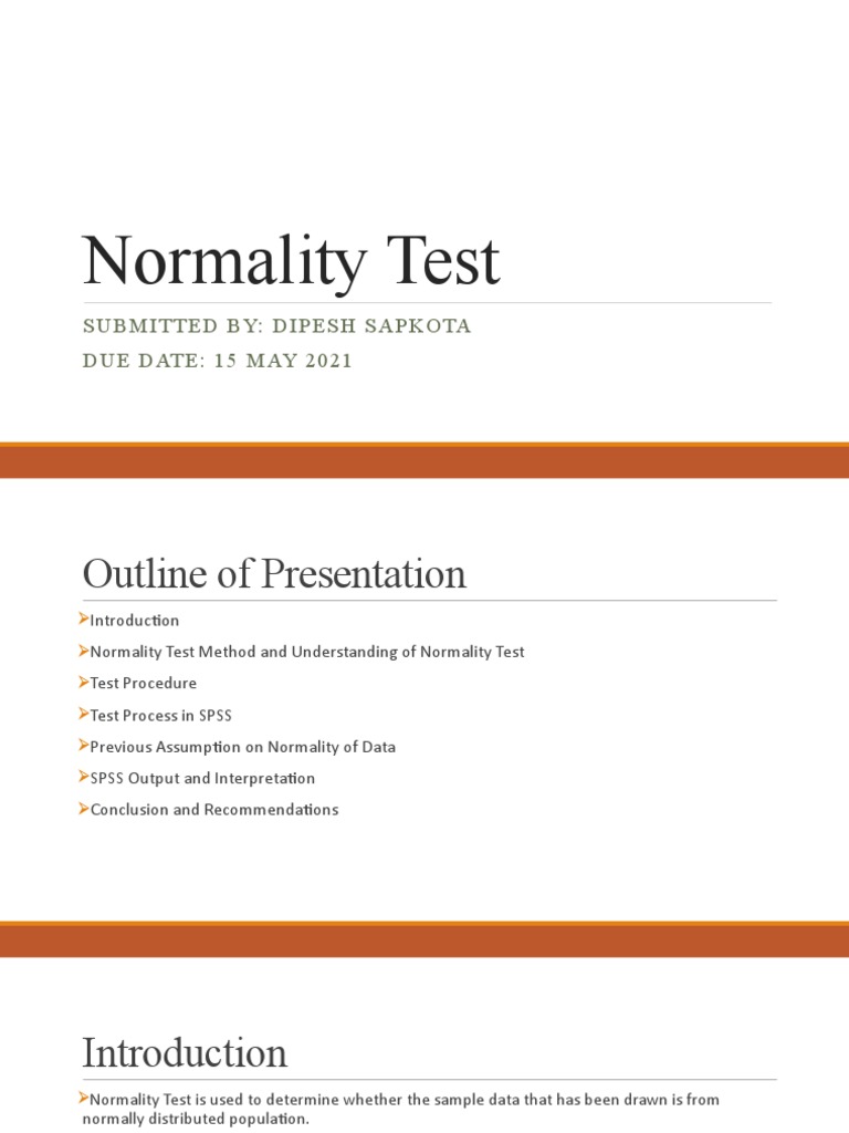 Normality Test | PDF | Statistics | Normal Distribution