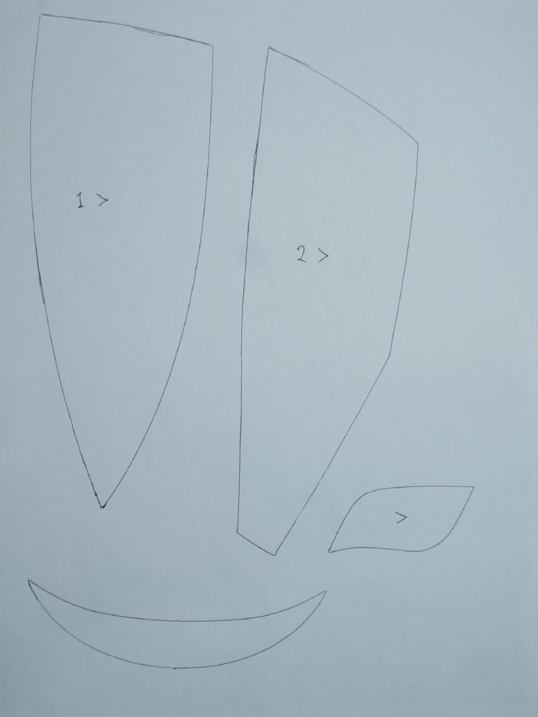 [A4 Paper] Ririka Momobami Mask Template.pdf | PDF