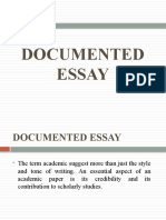 Documented Assay and Plagiarism