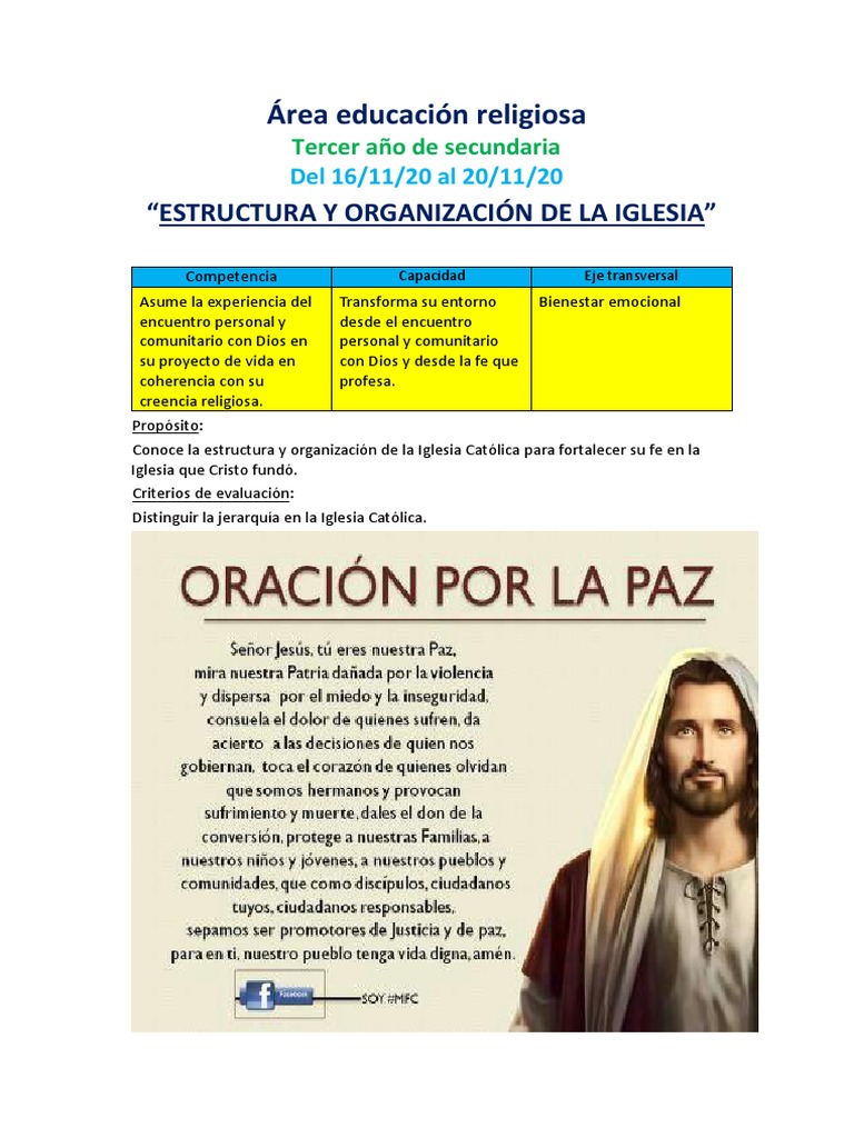 Estructura y Jerarquía de la Iglesia Católica | PDF | obispo | Iglesia ...