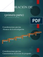 Elaboración de tesis: pasos iniciales