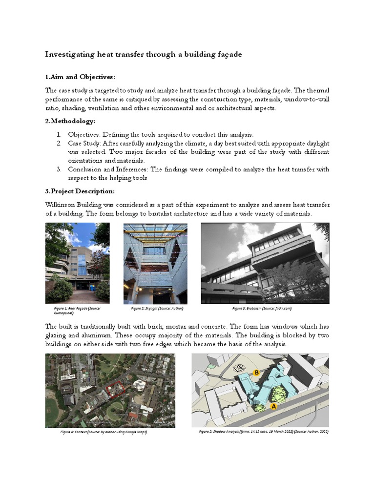Heat Transfer Analysis of Building Façade | PDF | Window | Building ...