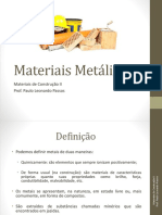 Materiais de Construção - Materiais Metálicos