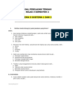 SOAL PTS KELAS 3 (Tema 5 Sub 1 2) - Kamimadrasah