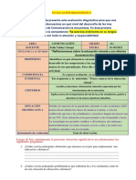 Ficha de Evaluación Disgnóstica PDF