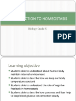 Homeostasis Grade X