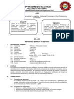 Sílabo de Métodos y Técnicas de Estudio 2023 - I Ing. Civil Ok