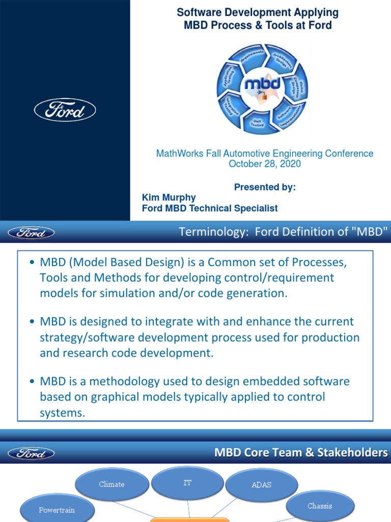 Software Development Applying Model-Based Design Process & Tools | PDF