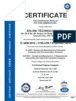 HQ - ISO9001 - 2015 - TL9000 - H R6.3-R5.7 - Y2022 - Huaya