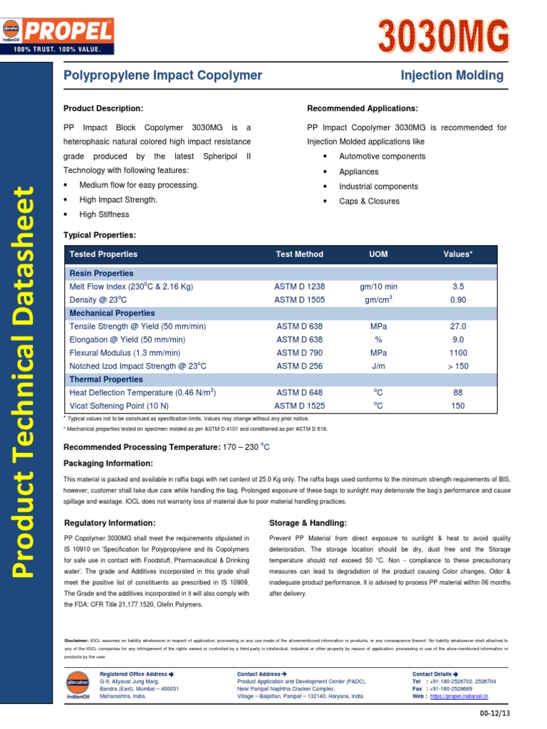 Iocl3030mg (U) PDF Strength Of Materials Chemical Substances