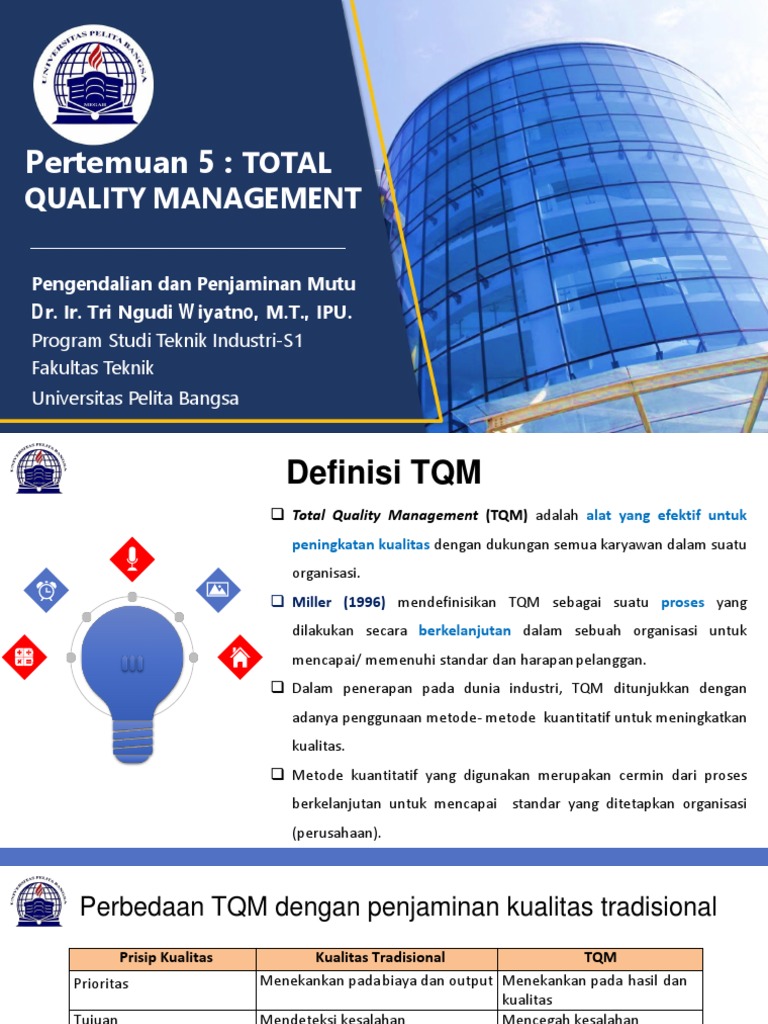 Penerapan Total Quality Management (TQM) | PDF
