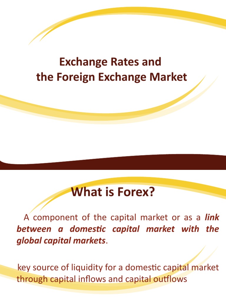 Lecture 10 Foreign Exchange Market Pdf Exchange Rate Foreign
