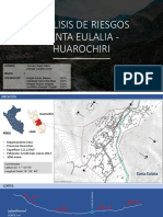 Análisis de riesgos en Santa Eulalia - Huarochirí